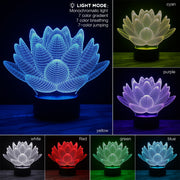 Hologram Lotus Lamp
