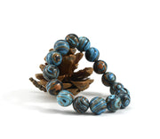Blue Malachite Positivity Bead Bracelet