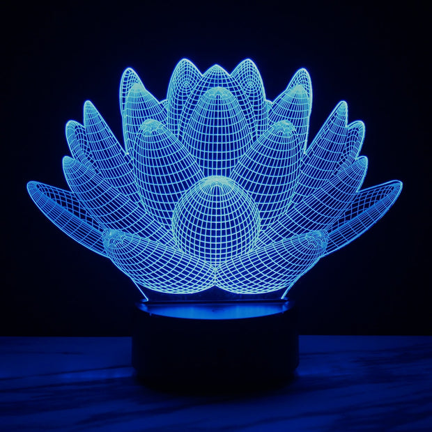 Hologram Lotus Lamp